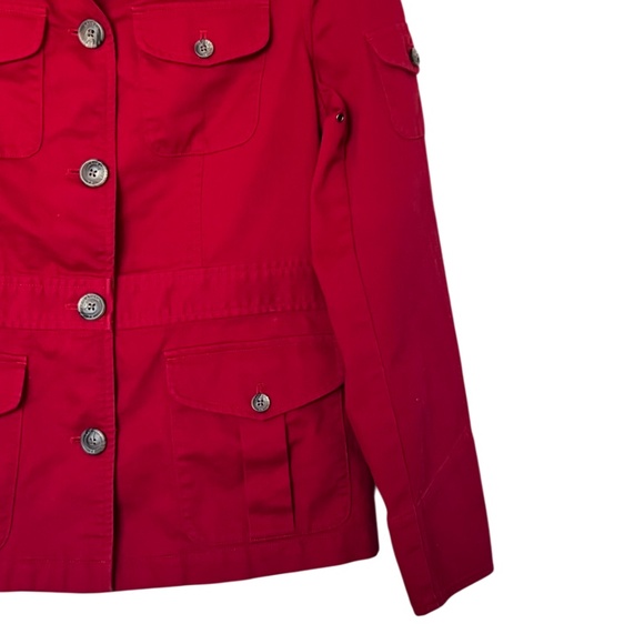 Vintage  Ralph Lauren Dry Goods Jean Jacket Red Size Small - Picture 3 of 10